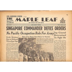 ABAO Journaux et périodiques The Maple Leaf. 1945/08/31. Vol.3 N°135.