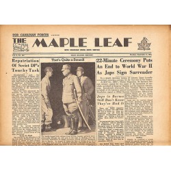 ABAO Journaux et périodiques The Maple Leaf. 1945/09/03. Vol.3 N°137.