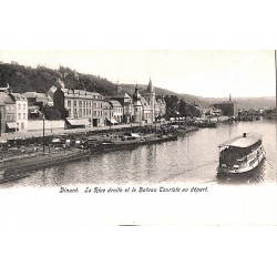 ABAO Namur Dinant - La Rive droite et le Bateau Touriste au départ.