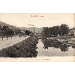 ABAO 88 - Vosges [88] Saint-Dié - Vue de la Meurthe et des nouveaux Quais.