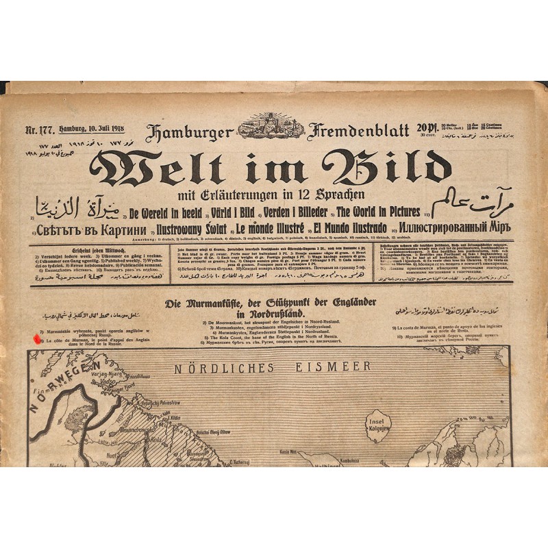 ABAO Journaux et périodiques Welt im Bild. 1918/07/10. n°177.