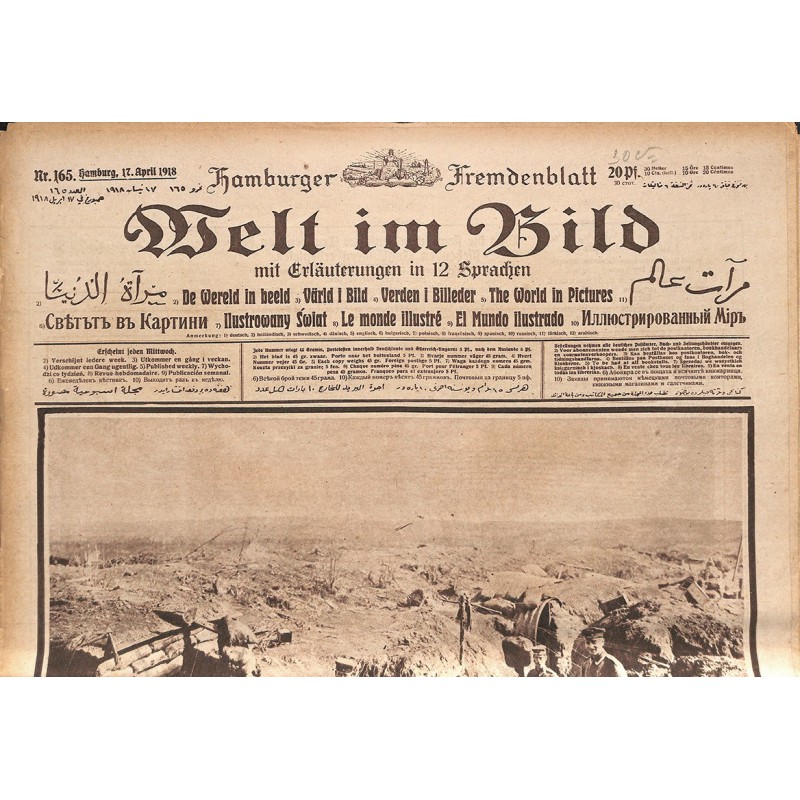 ABAO Journaux et périodiques Welt im Bild. 1918/04/17. n°165.