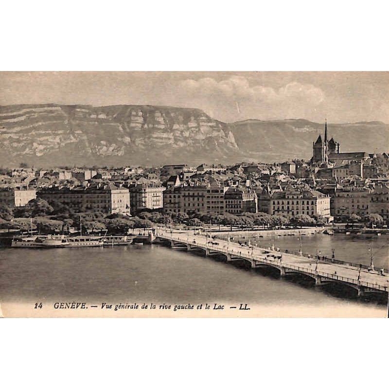ABAO Suisse Genève - Vue générale de la rive gauche et le Lac.