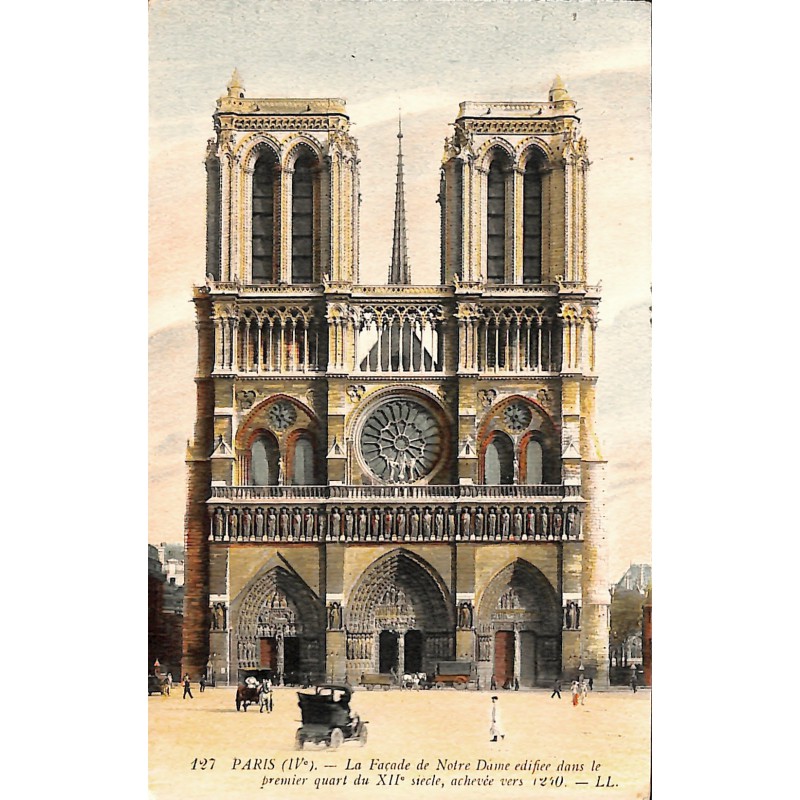ABAO 75 - Paris [75] Paris - La façade de Notre Dame ...