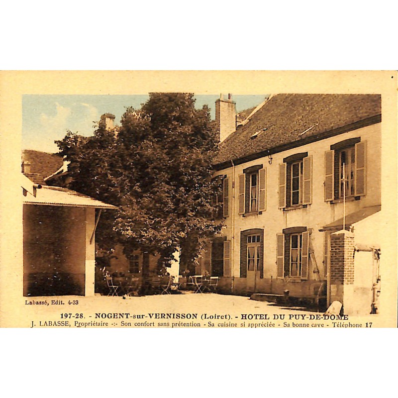 ABAO 45 - Loiret [45] Nogent-sur-Vernisson - Hôtel du Puy-de-Dôme.