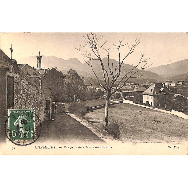 ABAO 73 - Savoie [73] Chambéry - Vue prise du Chemin du Calvaire.