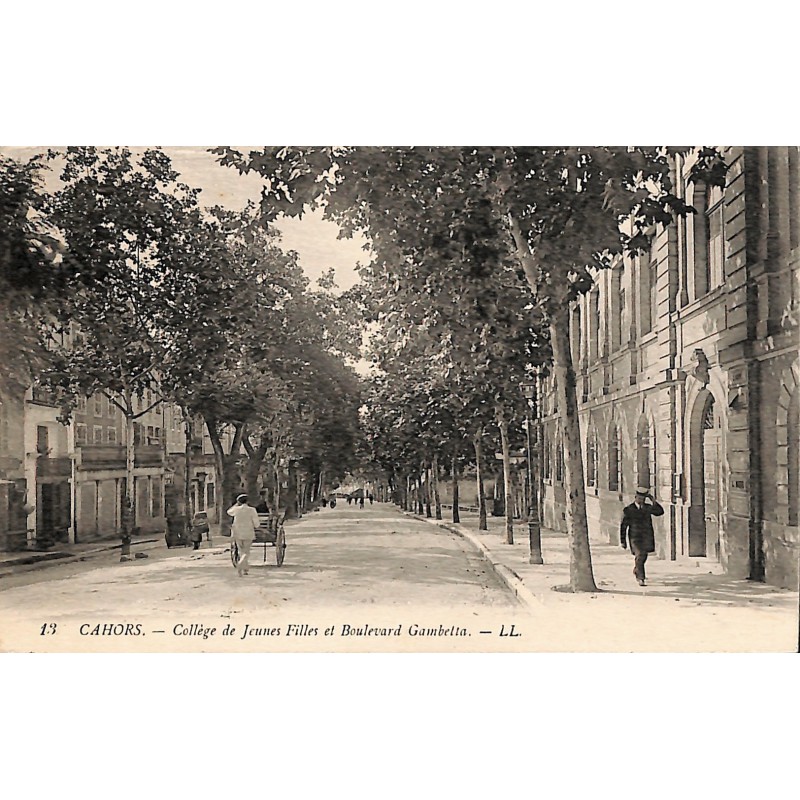 ABAO 46 - Lot [46] Cahors - Collège de Jeunes Filles et Boulevard Gambetta.