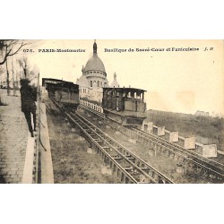 ABAO 75 - Paris [75] Paris - Montmartre. Basilique du Sacré-Coeur et Funiculaire.