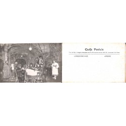 ABAO 75 - Paris [75] Paris - Montmartre. Cabaret du Ciel. Dépliant regroupant 4 cartes postales.