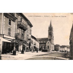 ABAO 38 - Isère [38] Vinay - La Place et l'Eglise.