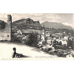 ABAO 38 - Isère [38] Claix - Le Village de Claix, au fond le Massif de la Gde. Chartreuse.