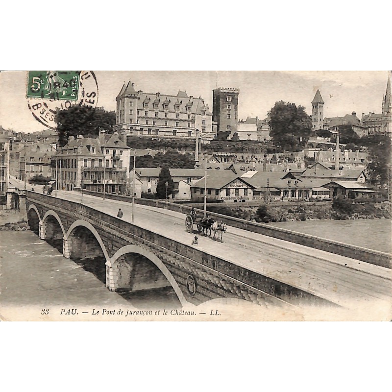 ABAO 64 - Pyrénées Atlantiques [64] Pau - Le Pont de Jurançon et le Château.