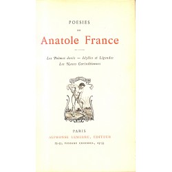 ABAO Poésie France (Anatole) - Poésies.