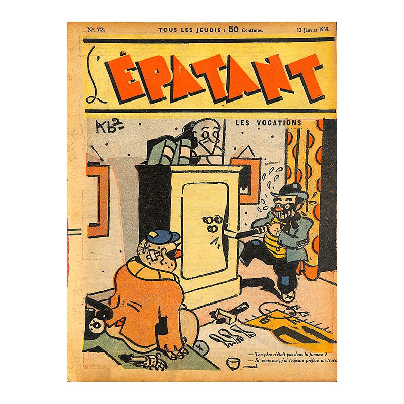 ABAO Bandes dessinées L'Epatant n°072 - 12/01/1939